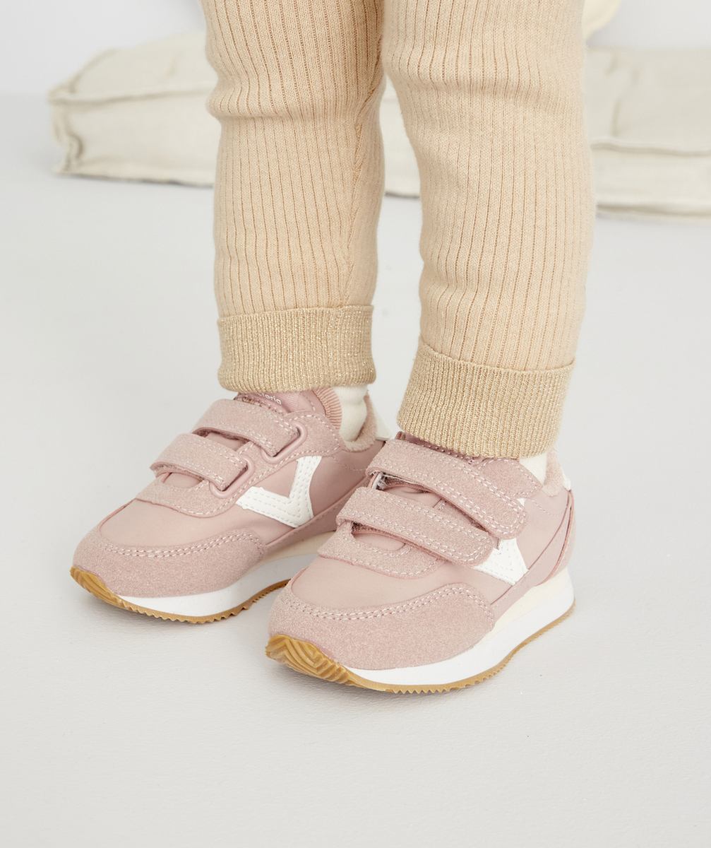 VICTORIALA PAIRE DE BASKETS ROSE BÉBÉ FILLE