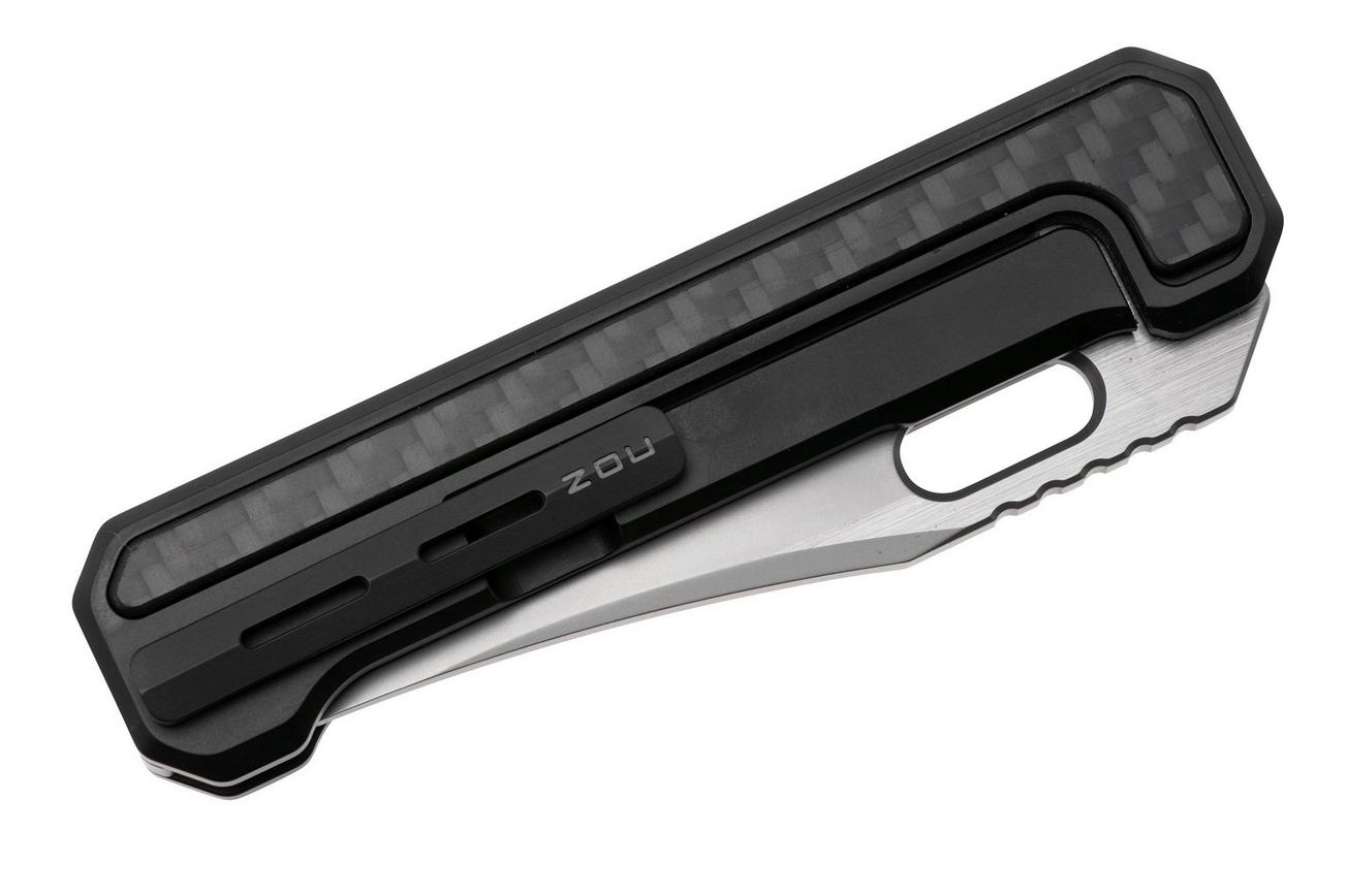NOC Knives MT-30 MT-3010 Bead Blasted M390, Carbon Fiber Inlays, zakmes