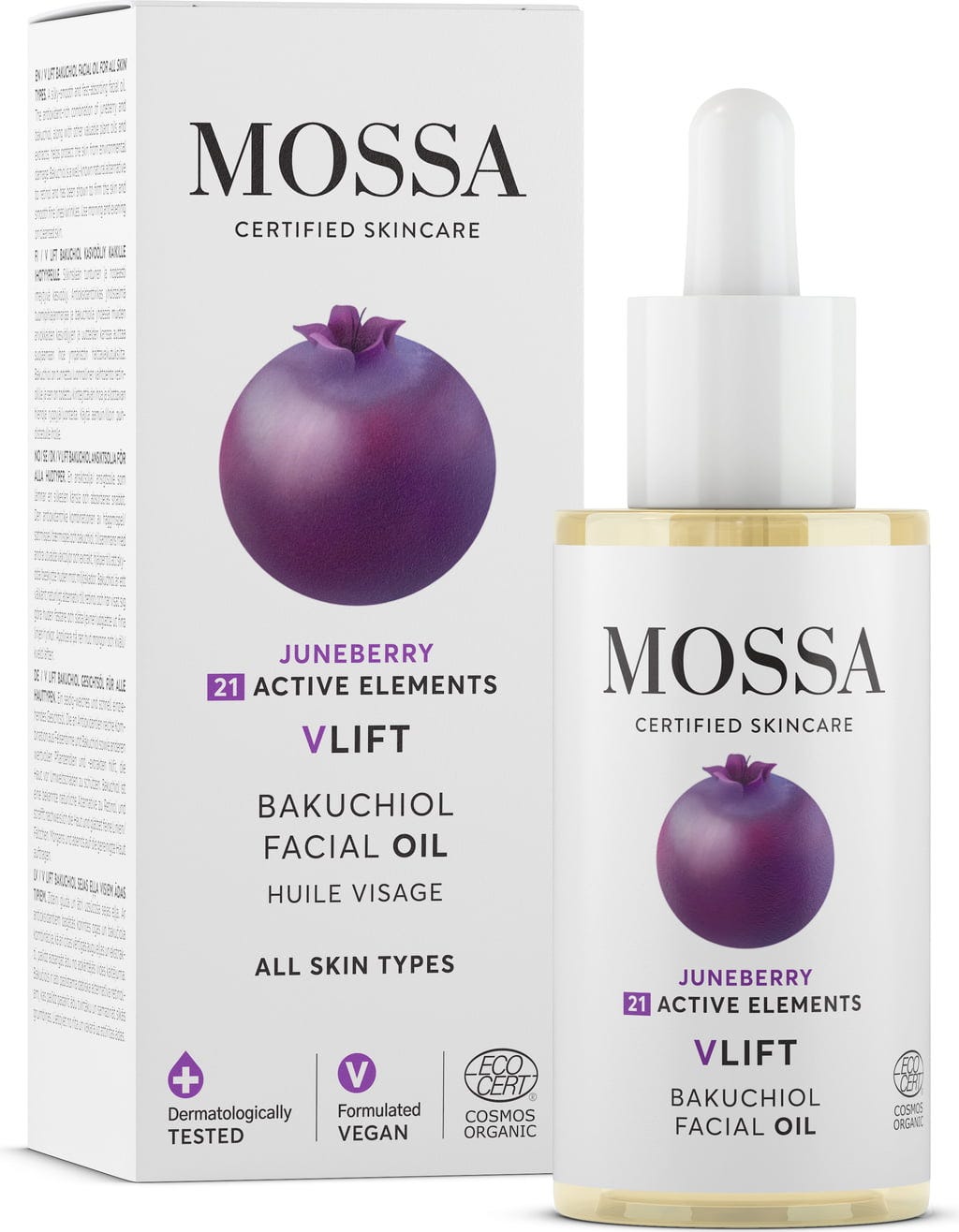 MOSSA  V-Lift Bakuchiol Facial Oil, 30 ml