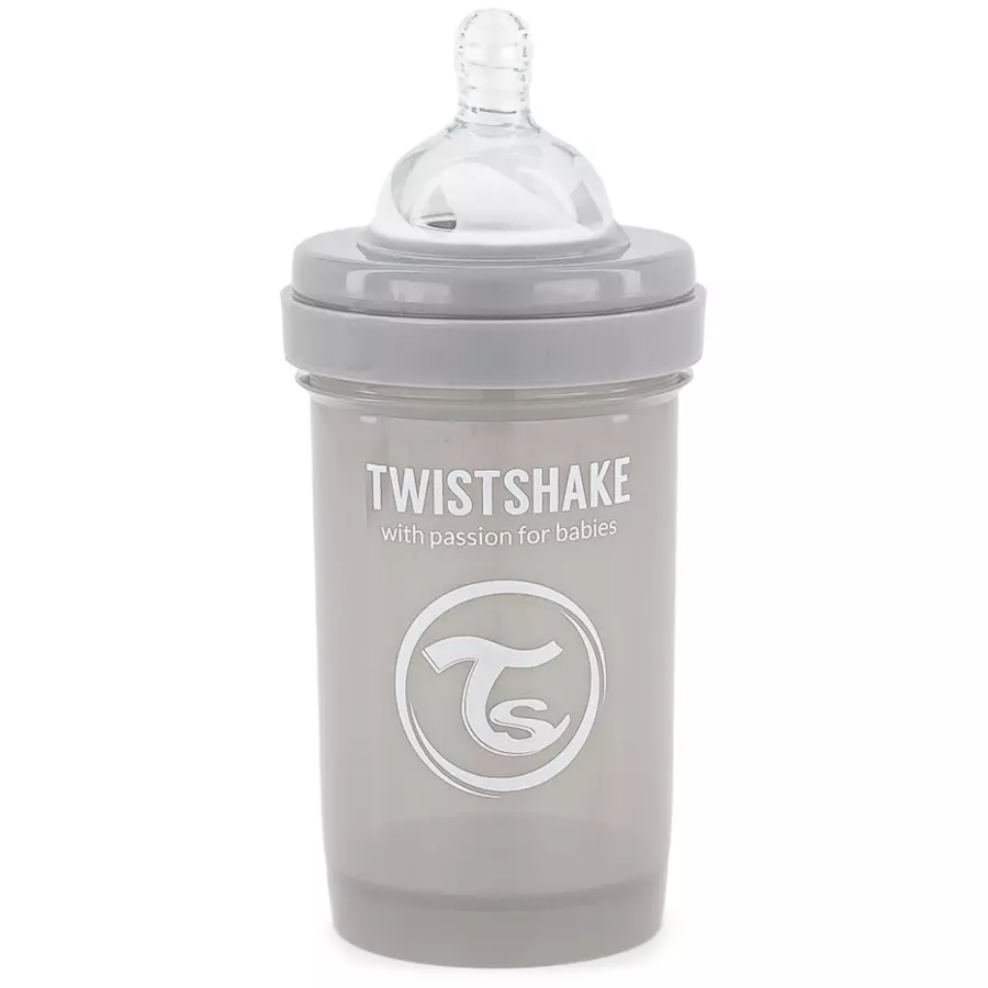 TWISTSHAKE Babyflasche Anti-Kolik 180 ml pastell grau