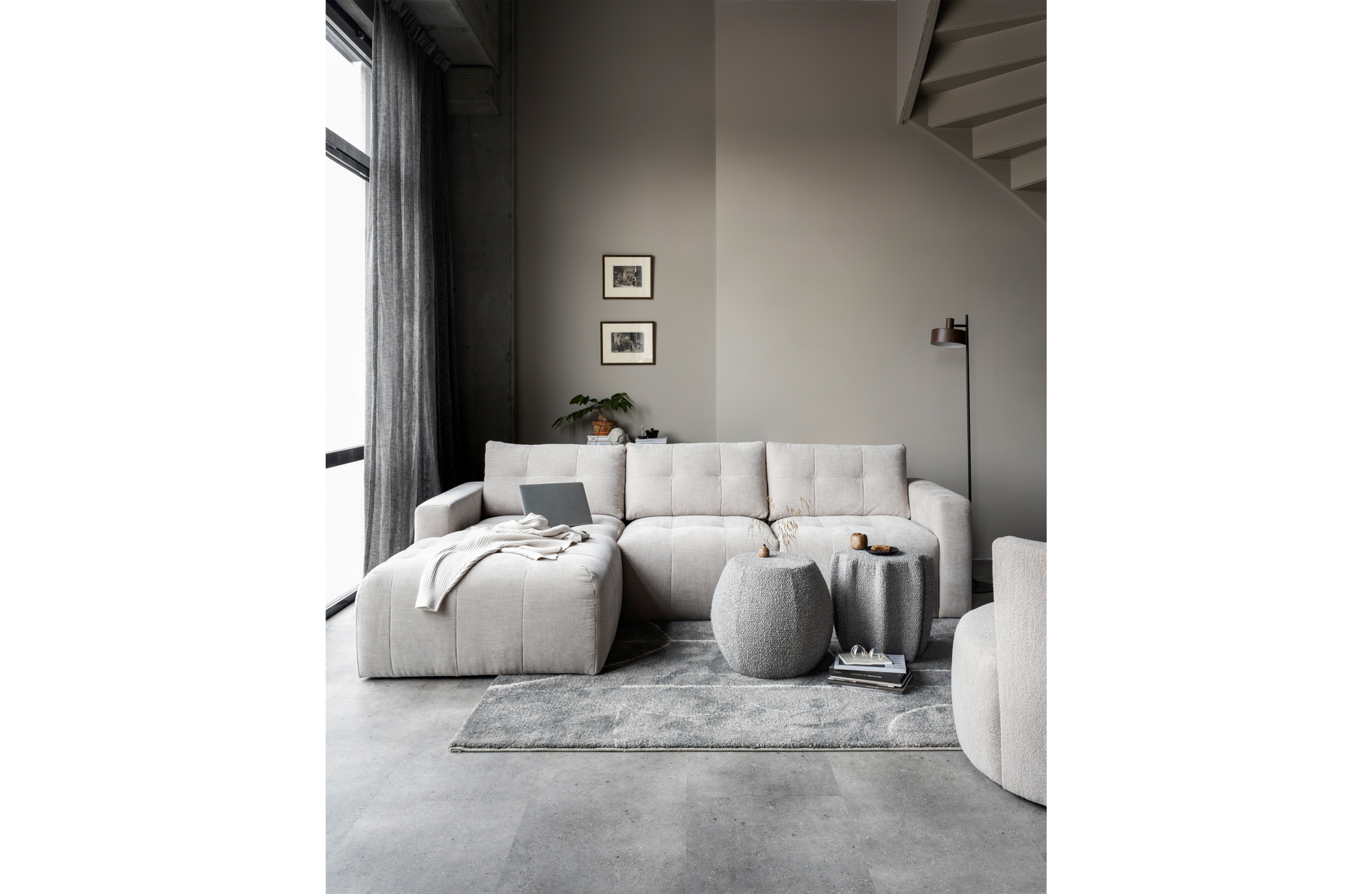 WOOOD Exclusive chaise longue Bar Bar Chaise Longue Links - Zand