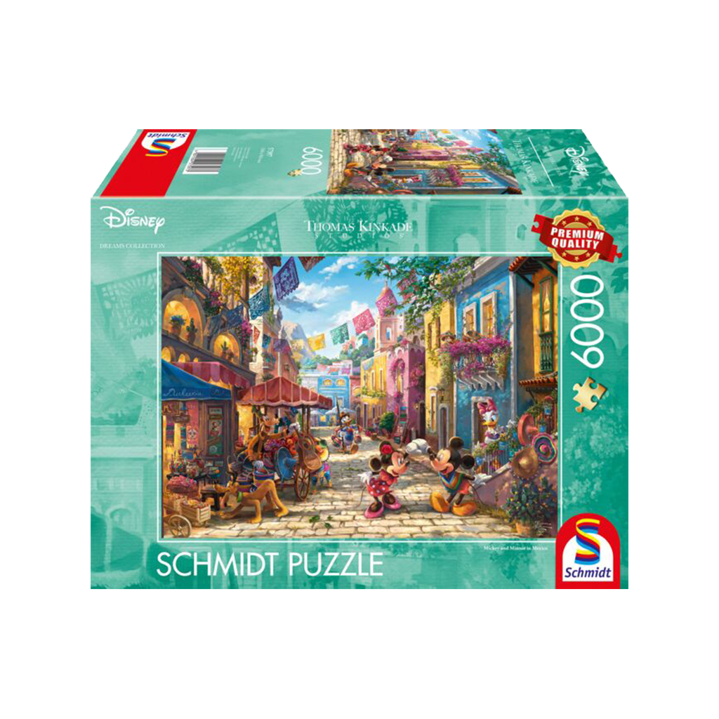 Puzzle Disney Kinkade - Mickey et Minnie à Mexico - 6000 pièces