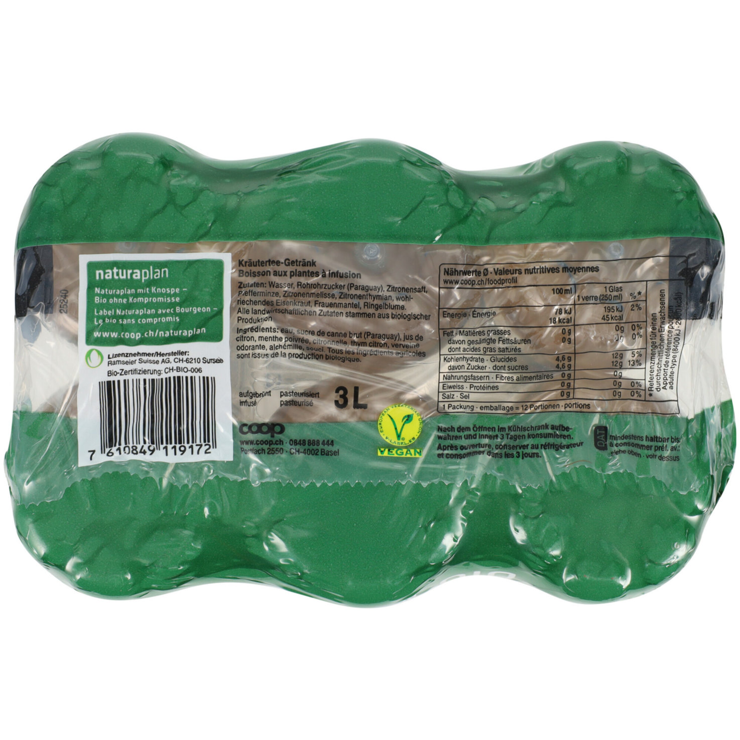 Naturaplan Organic Alpine Herbal Tea 6x50cl