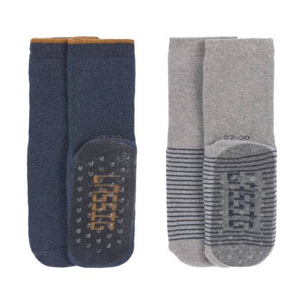 Laessig Anti-Slip Sokjes Blue / Grey Mt. 15-18