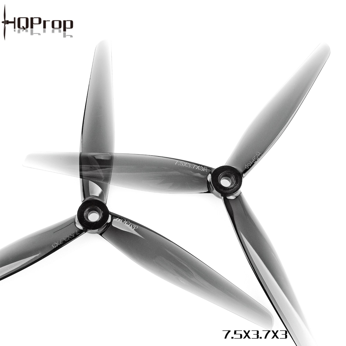 HQ Prop 7.5X3.7X3 Light Grey (2CW+2CCW)