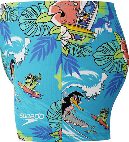 Speedo Badehose - Schwimmen lernen - Blau m. Print