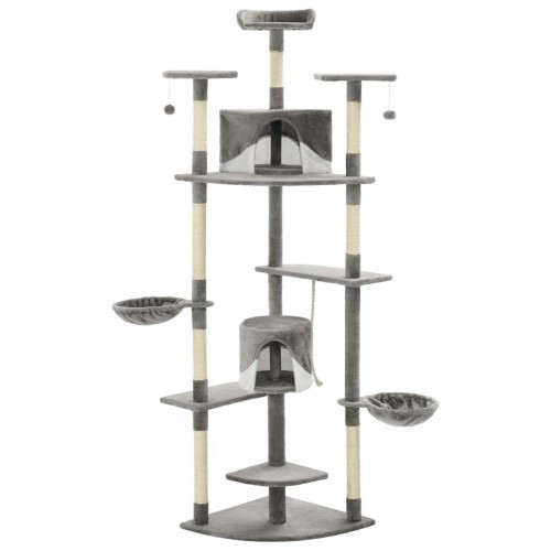 arranhador de sisal cinza para gatos