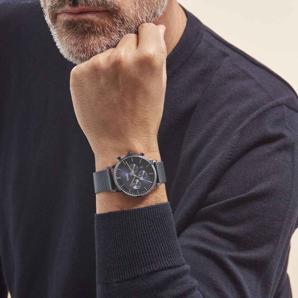 Montre Cluse Aravis Bleu