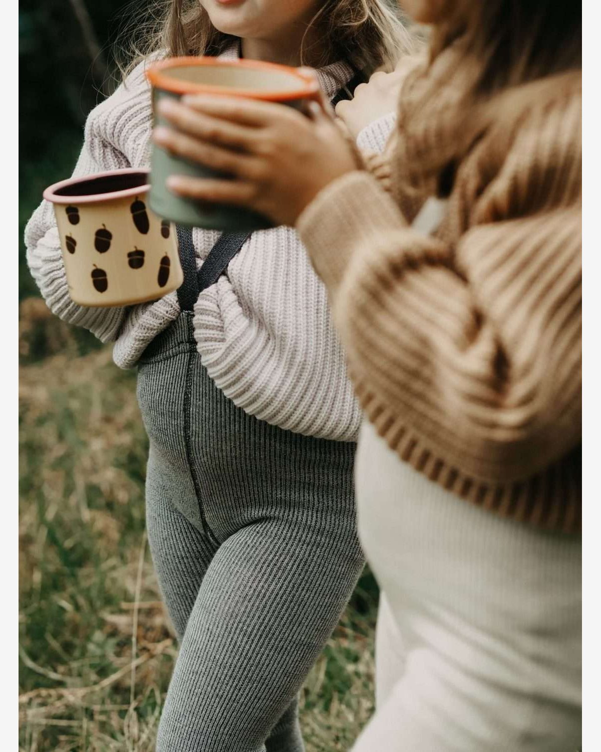 Ullstrømpebukse u/ føtter m/ sele | Wooly Footless Tights