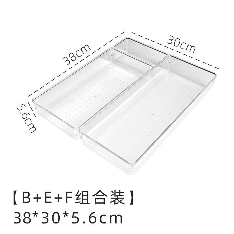 Schattige essentials - Transparante plastic lade-organizer