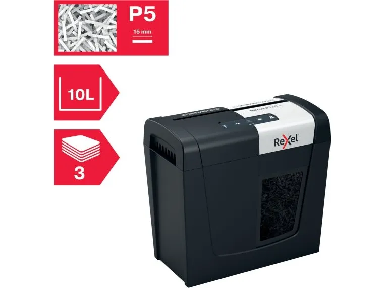 Makulator Rexel Secure MC3 mikromakulering 2x15 mm (P-5)