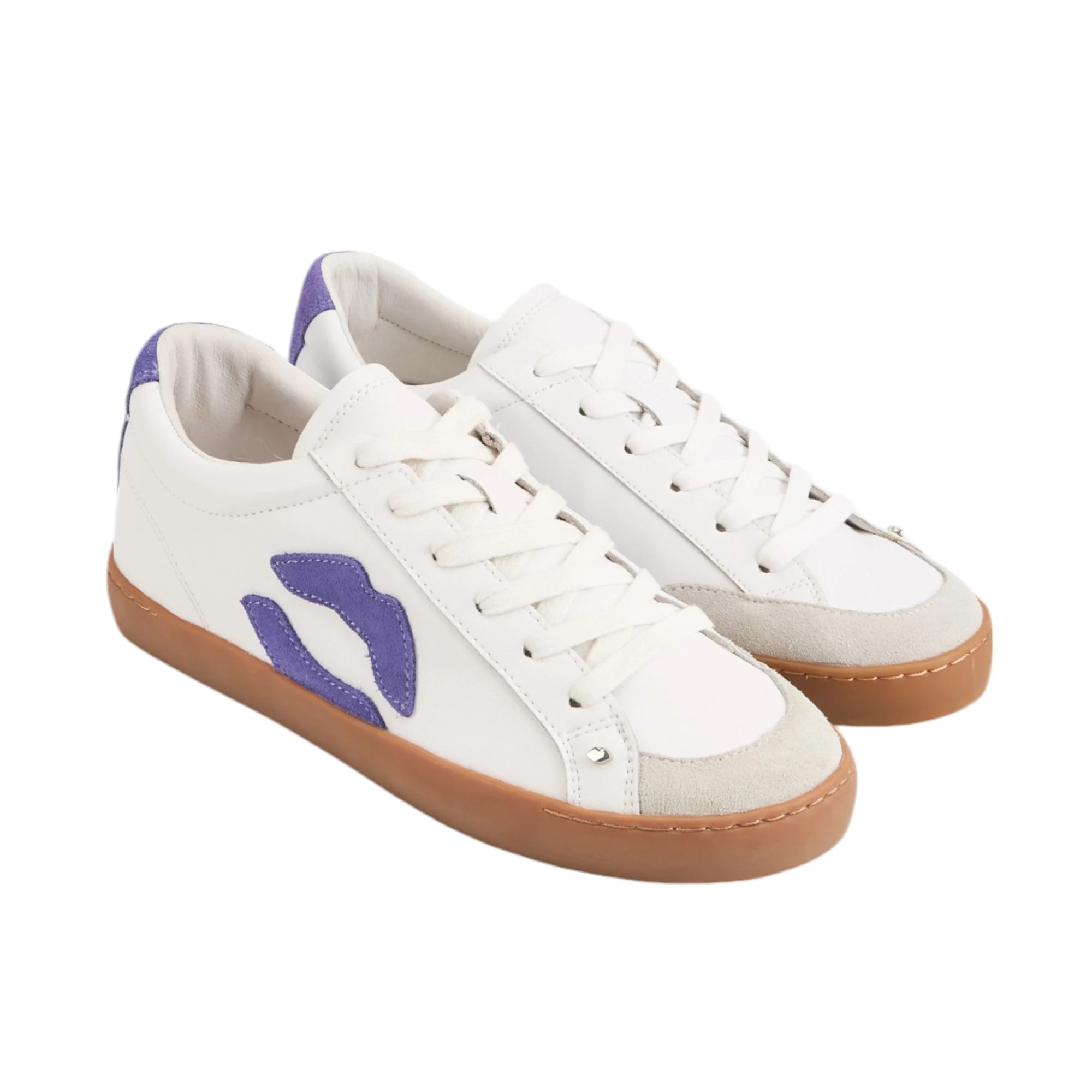 COLETTE VIOLET - Sneakers en cuir | Blanc