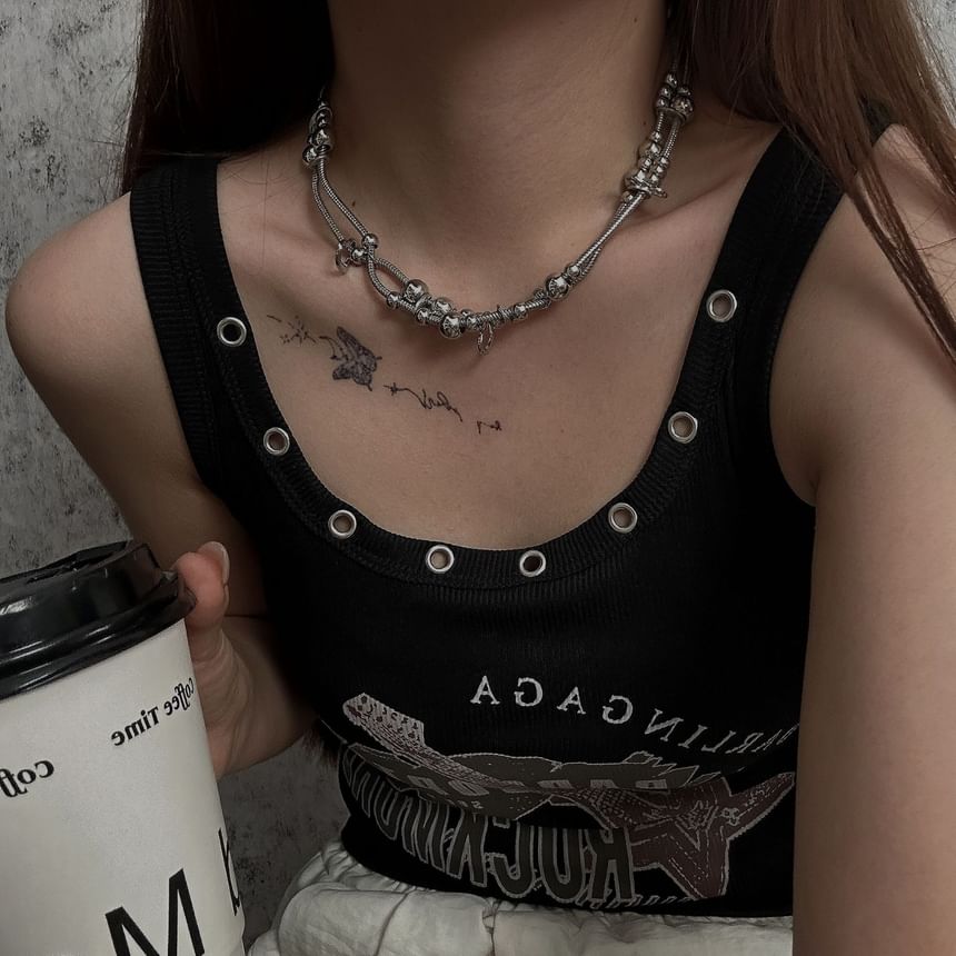 Catharsis - Hartvormige kralenketting met laagjes