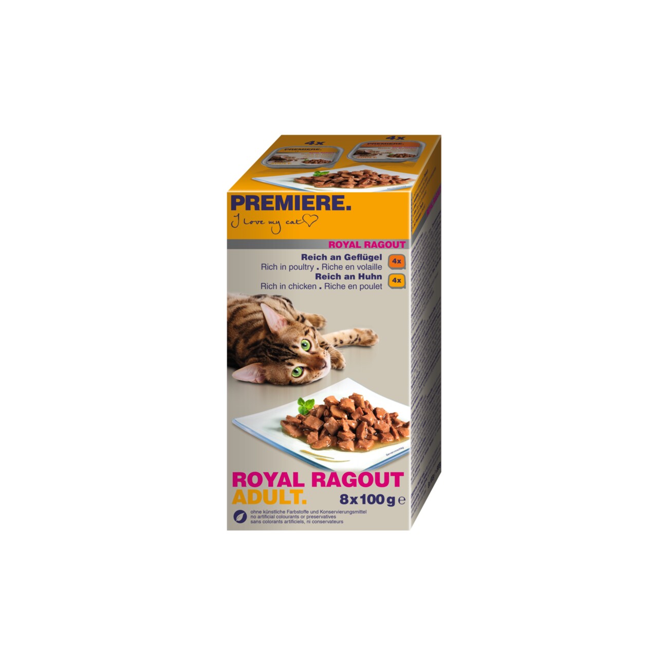 PREMIERE Multipack 8x100g Royal Ragout mit Geflügel und Huhn