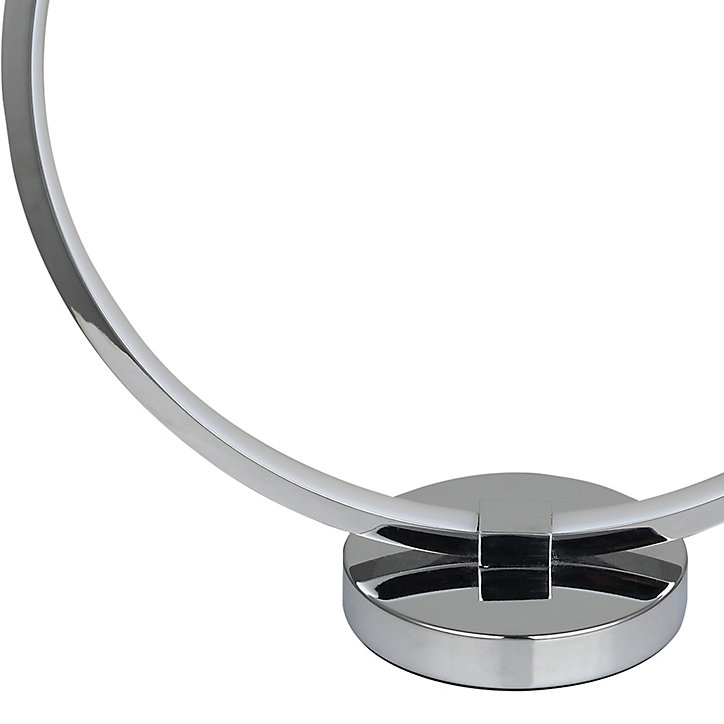 Lampe de table LED intégrée Annelus 550lm 11W IP20 GoodHome argent