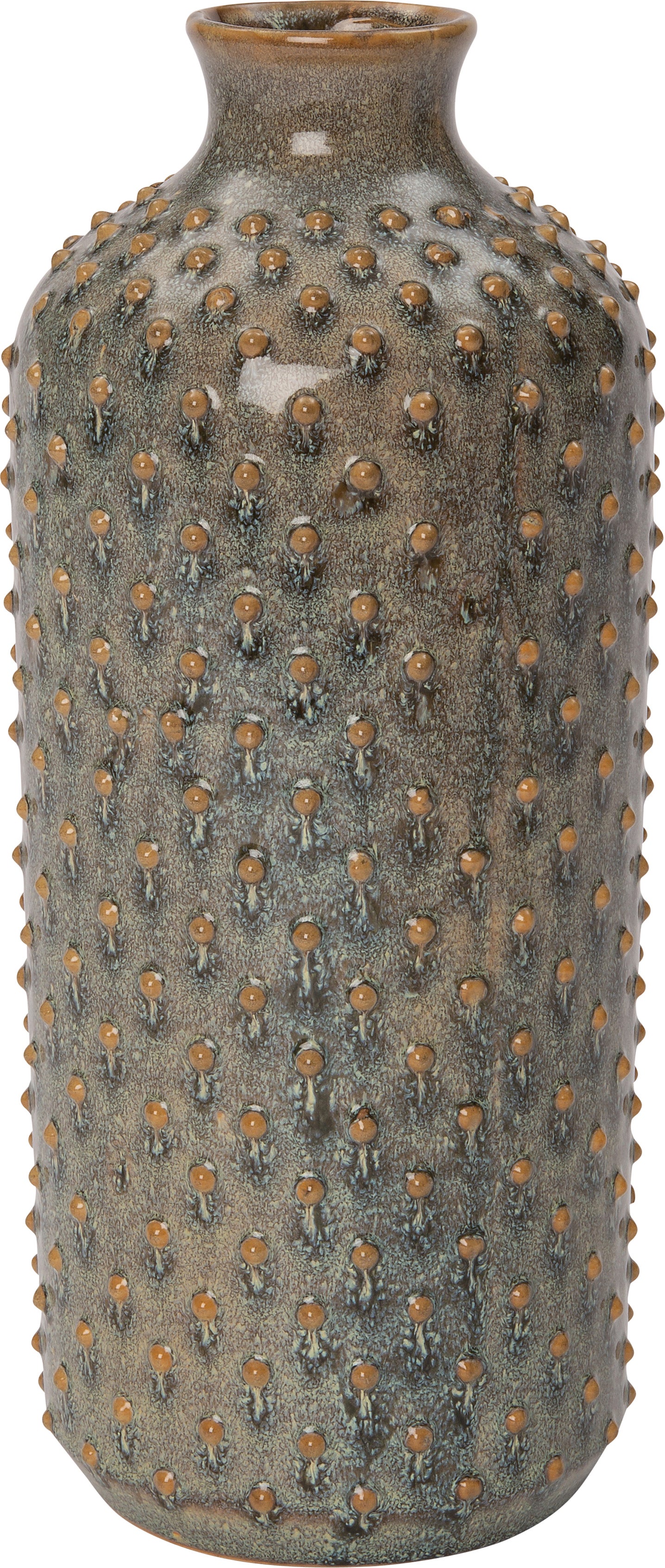 Intratuin vaas Lublin groen D 10 H 30 cm