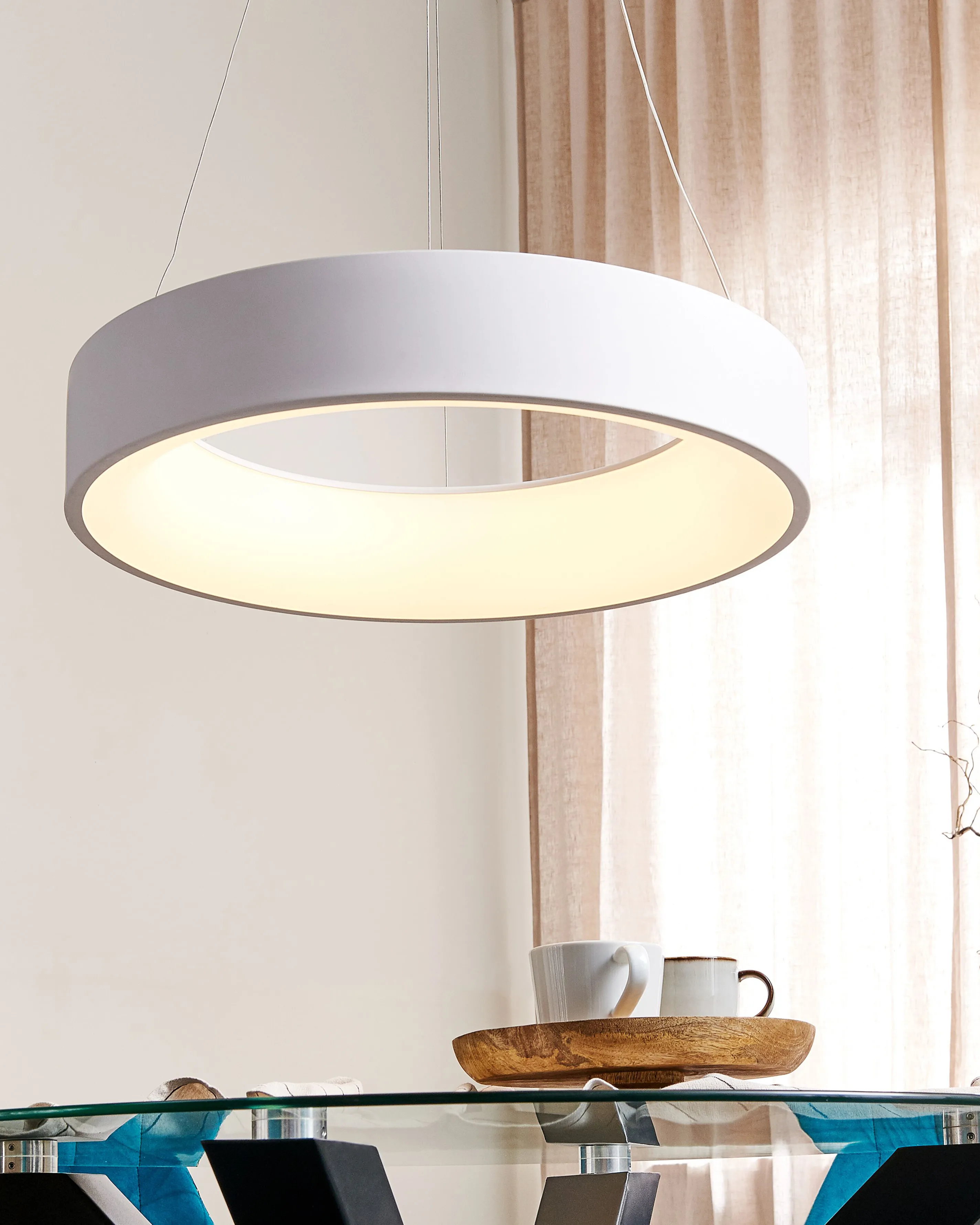 LED hanglamp LENYA Metaal Wit