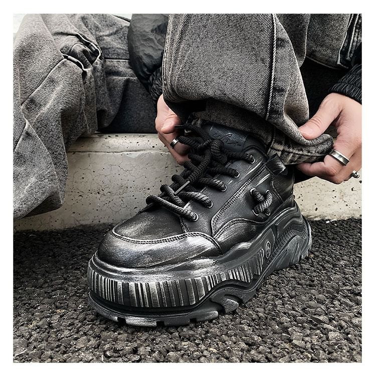 HANO - Platform Paneel Sneakers