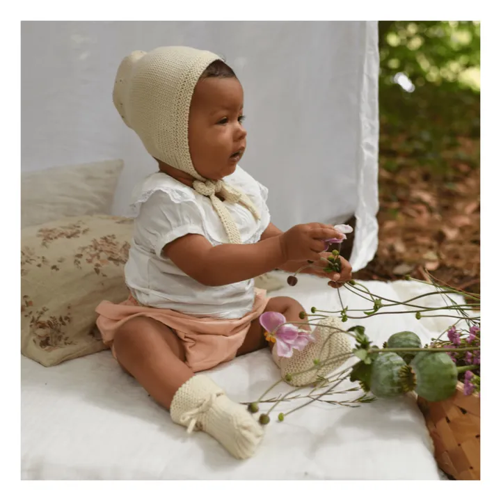 Lililotte Exclusivité Lililotte x Smallable - Chaussons Eugène | Blanc cassé