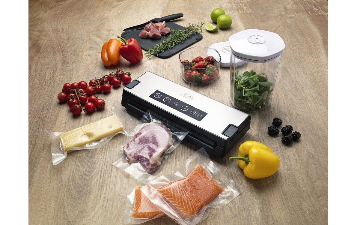 Vakuumiergerät Smart Typ 574 Silber/Schwarz<br>Vakuumier-System mit herausnehmbarer Tropfschale