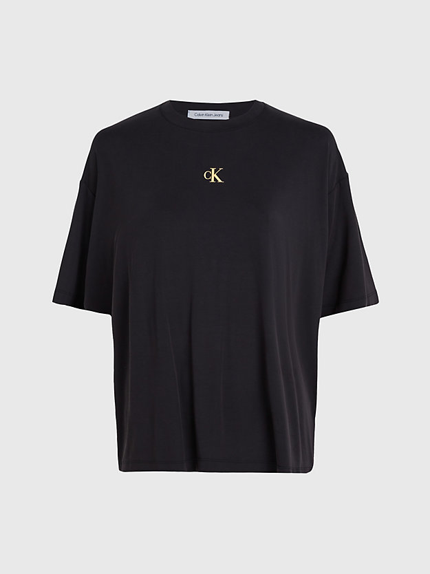 Camiseta oversized com logo nas costas