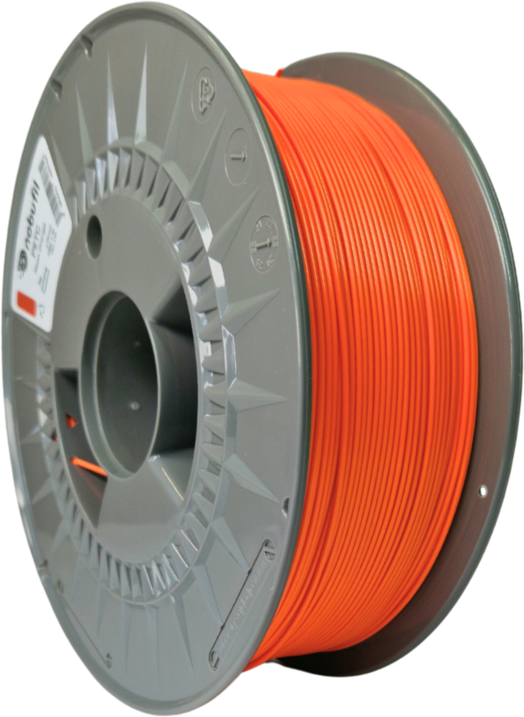 Nobufil  PETG Neon Orange, 1,75 mm / 1000 g    Leicht zu druckendes PETG Filament aus recyceltem Kunststoffabfall