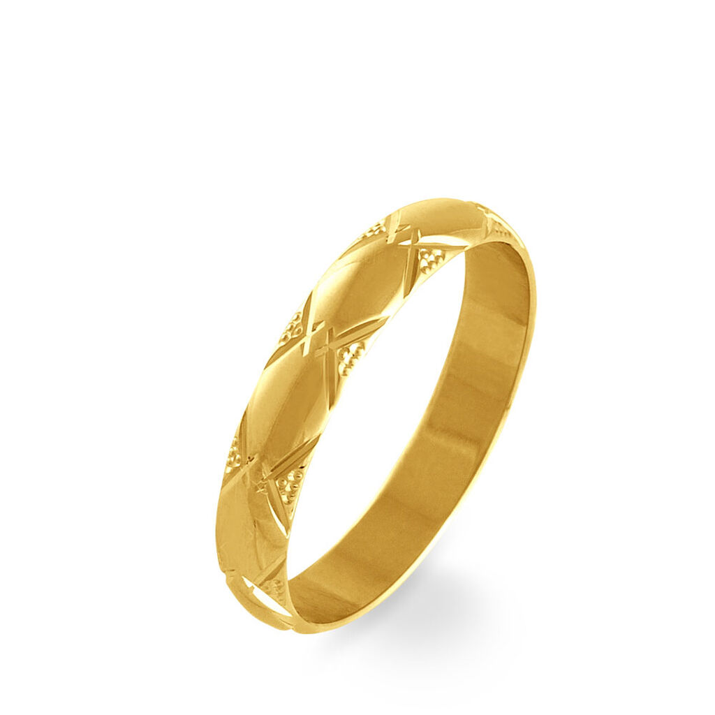 Alliance Harmonie Demi Jonc Classique Or Jaune
