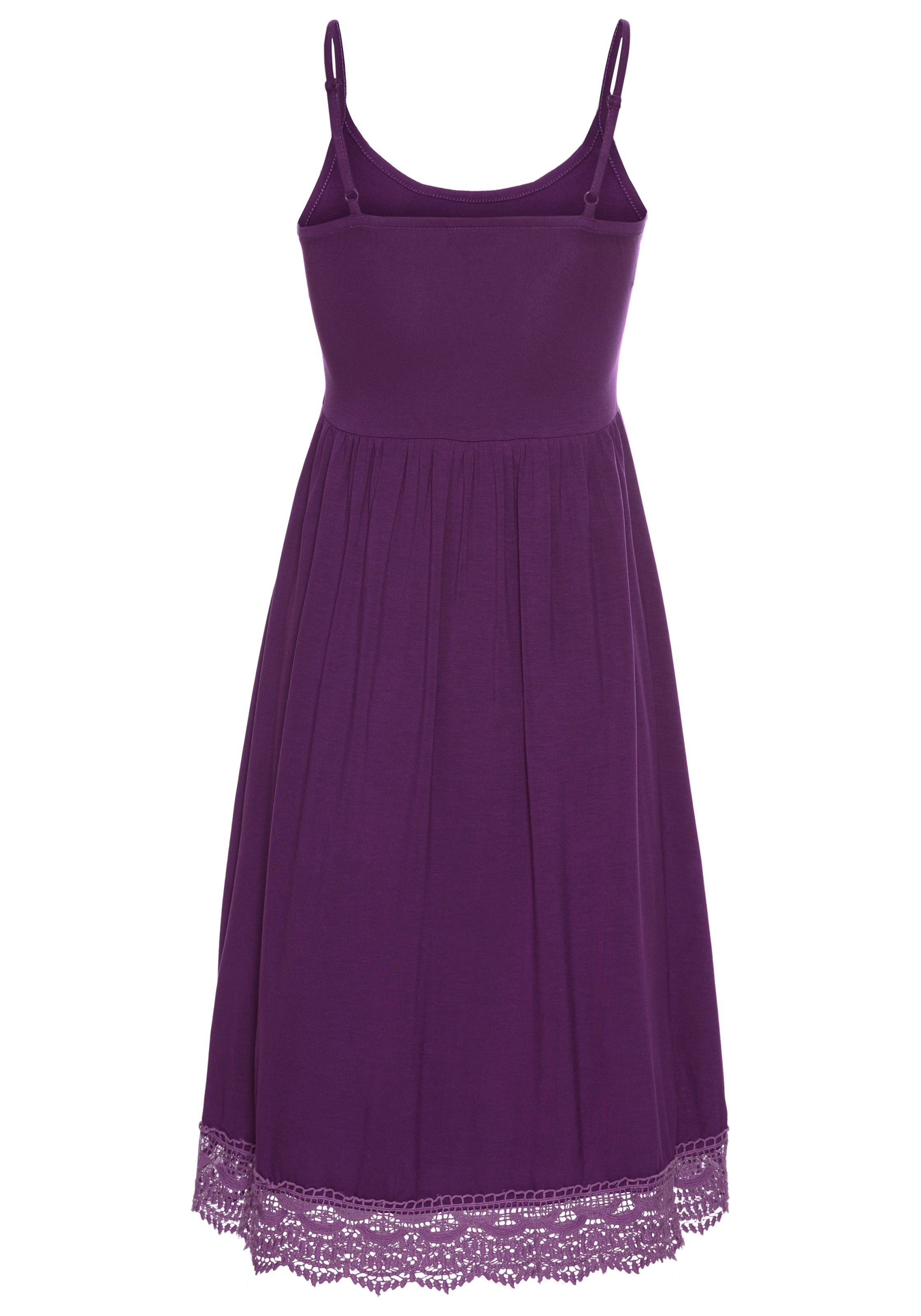 KIDSWORLD Jerseykleid »- Spaghettikleide aus Viskose« luftiges Jerseykleid,  knieumspielende Länge