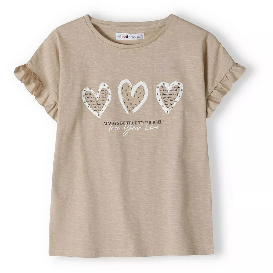 MINOTI T-Shirt Sandbraun