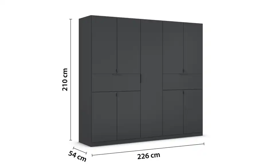 Drehtürenschrank 226 cm 9 Stück