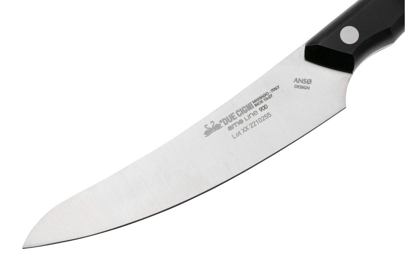 Due Cigni 2C909 Arne Line 2-delige steakmessenset, zwart
