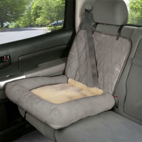 Cama Car Cuddler para cães, cinza