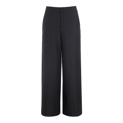 Bitte Kai Rand Pinstripe Jersey Bukser, Black Pinstripe, S