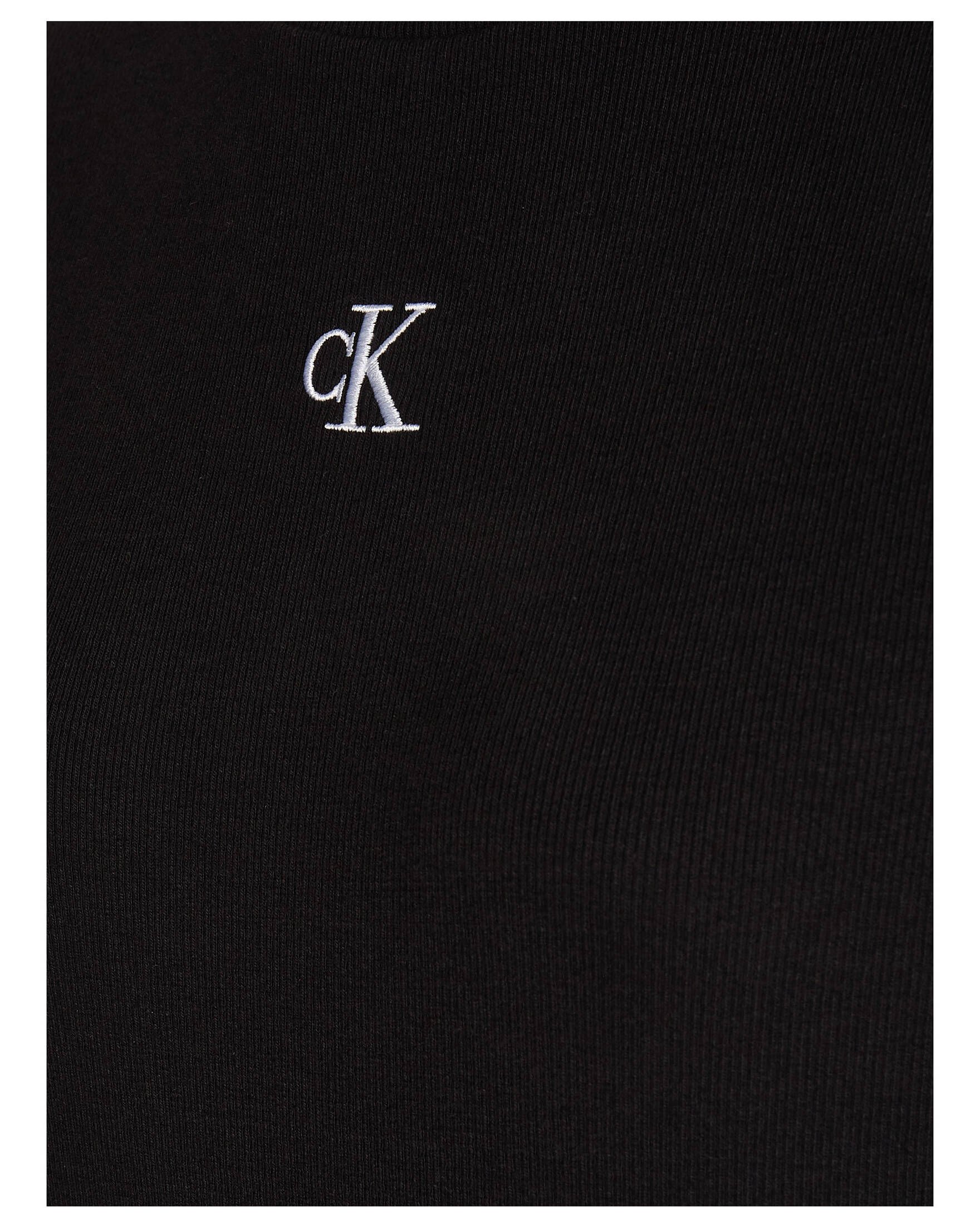 CALVIN KLEIN JEANS| Damen Kleid CK RIB LONG T-SHIRT DRESS