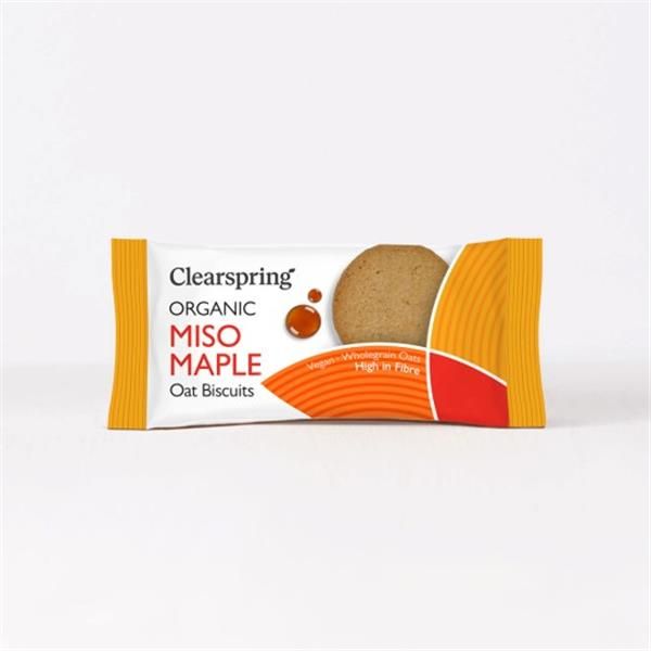 Biscoitos Bio Aveia Miso Xarope De Ácer 40G