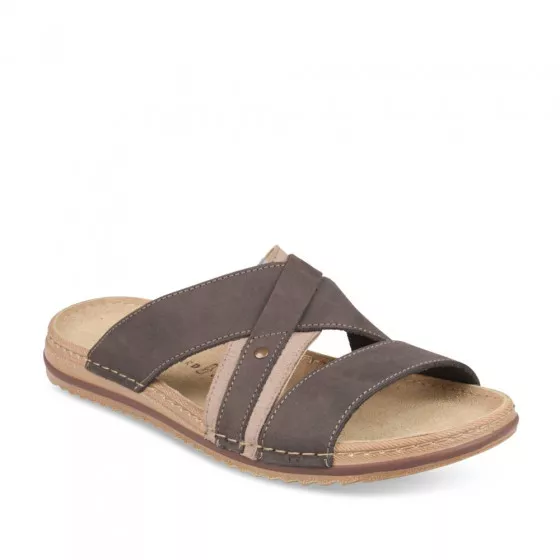 Mules MARRON CAPE BOARD CUIR