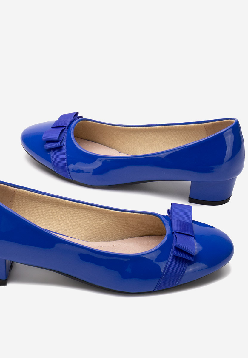 Chaussures à petit talon bleus Carasca