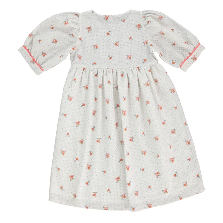 Bebe Organic Robe Fleurie Bia | Blanc