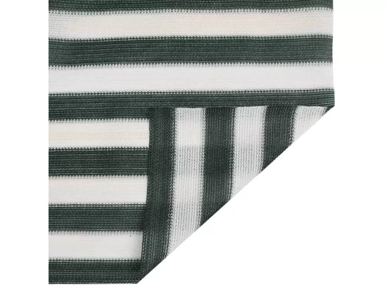 Filet brise-vue vert et blanc 1,2x50 m PEHD 75 g/m²