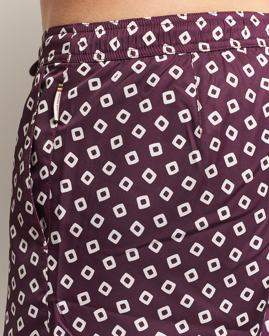 Orlebar Brown Bulldog Lumina Drawcord Swimshorts Damson/Latte