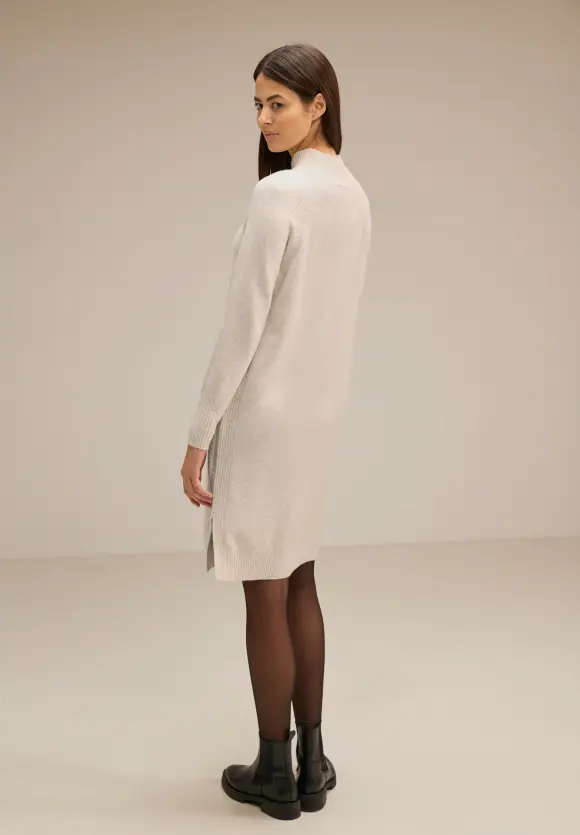 Raglan Strickkleid - whisper cream melange