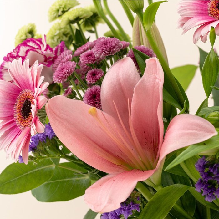 Boeket Bloemenfantasie | Milka Rood Hart