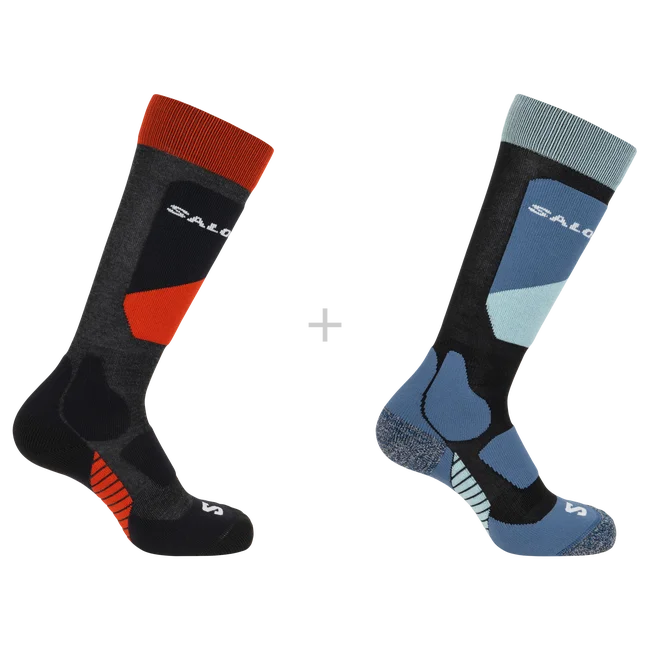 S/ACCESS JR 2-PACK  Chaussettes pour enfant BLACK/Magnet