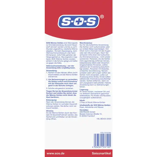 Wärme-Sohlen Gr. M 36-40