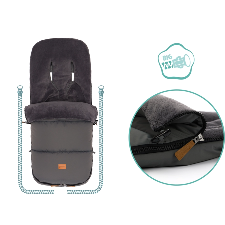 fillikid Winterfußsack Kinley grau