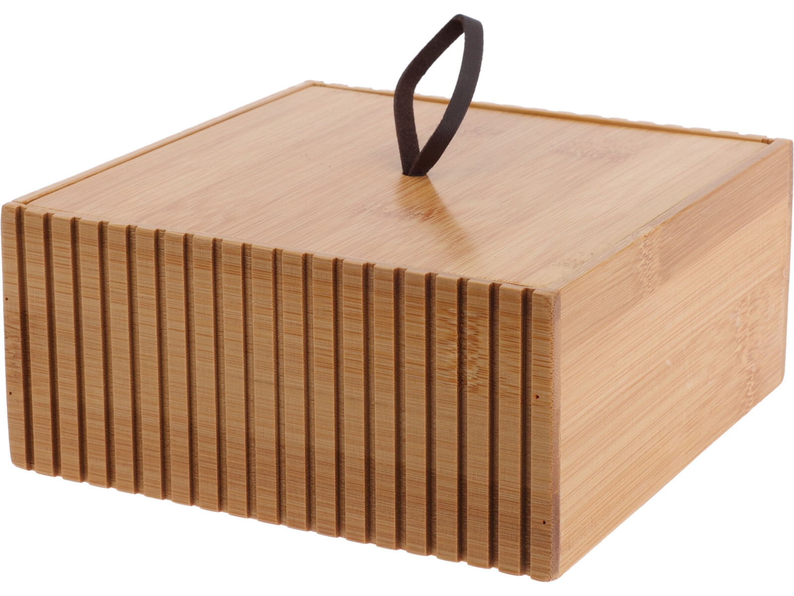 CAIXA PARA ARRUMAÇÃO EM BAMBU 15X15X7CM
