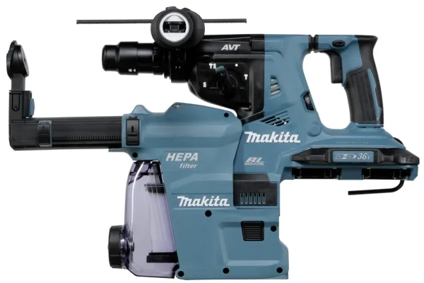Makita DHR283ZWJU - Roterende hammer - ledningfri - 3 tilstande - SDS-plus - 2.9 Joule - intet batteri - 18 V
