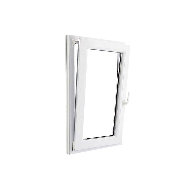 Fenêtre PVC 1 vantail oscillo-battant GoodHome blanc - l.60 x h.105 cm, tirant gauche