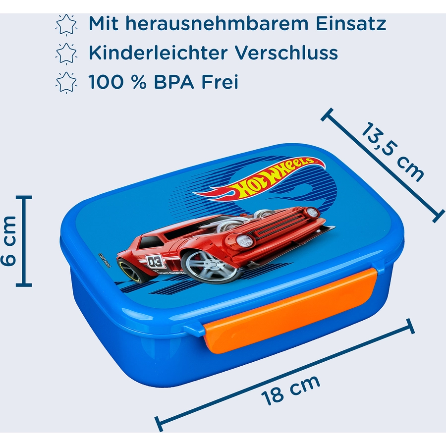 SCOOLI Brotzeitdose Hot Wheels