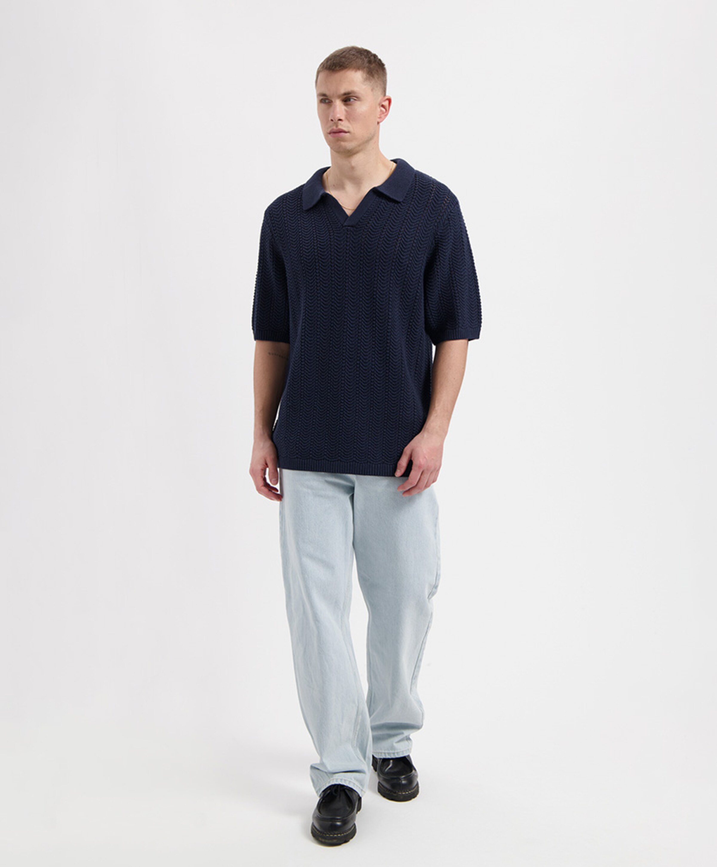 Law of the Sea Heren polo blauw